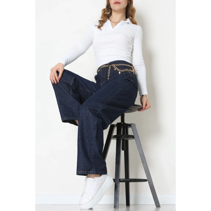 Palazzo Kot Pantolon Koyulacivert - 31554.2088.