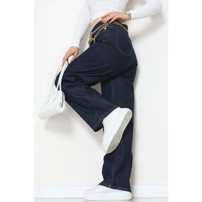 Palazzo Kot Pantolon Koyulacivert - 31554.2088.