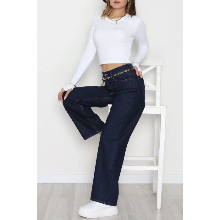 Palazzo Kot Pantolon Lacivert - 31554.2088.