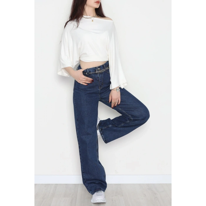 Palazzo Kot Pantolon Lacivert - 31734.1606.