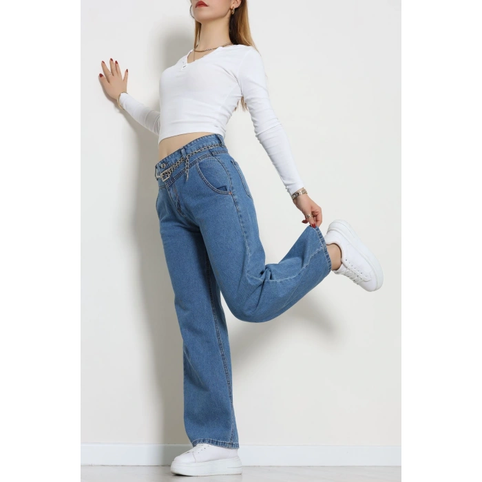 Palazzo Kot Pantolon Mavi - 31847.2121.