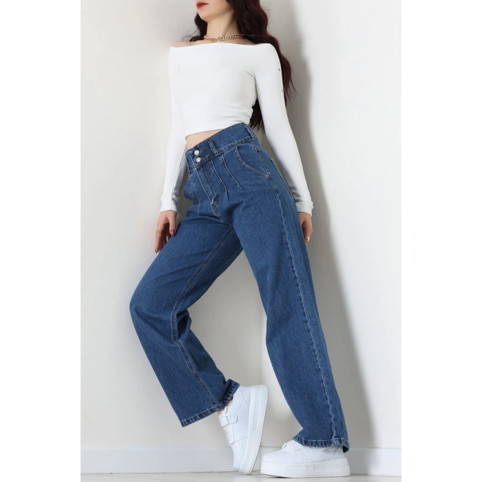 Palazzo Kot Pantolon Mavi - 31848.2121.