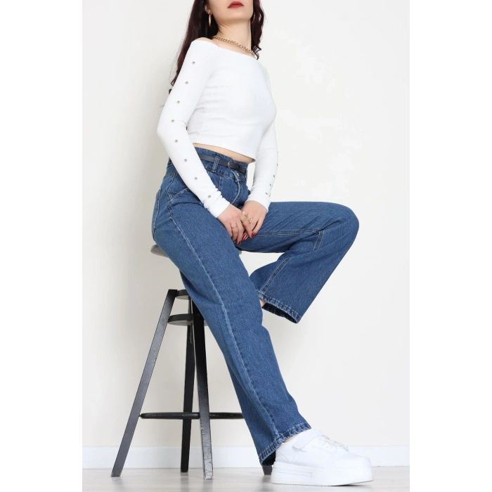 Palazzo Kot Pantolon Mavi - 31848.2121.