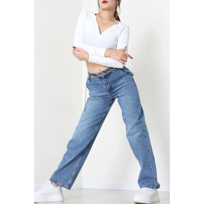 Palazzo Kot Pantolon Mavi - 31901.1904.