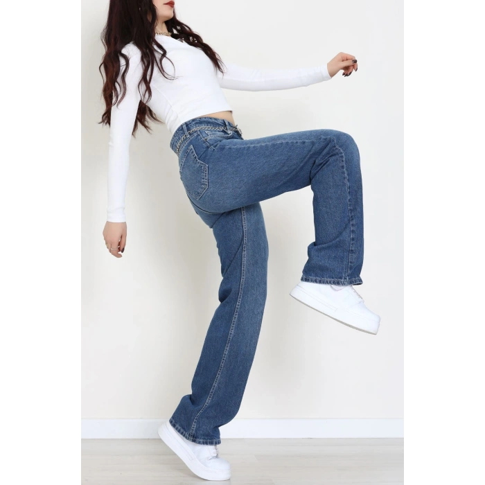 Palazzo Kot Pantolon Mavi - 31904.1566.