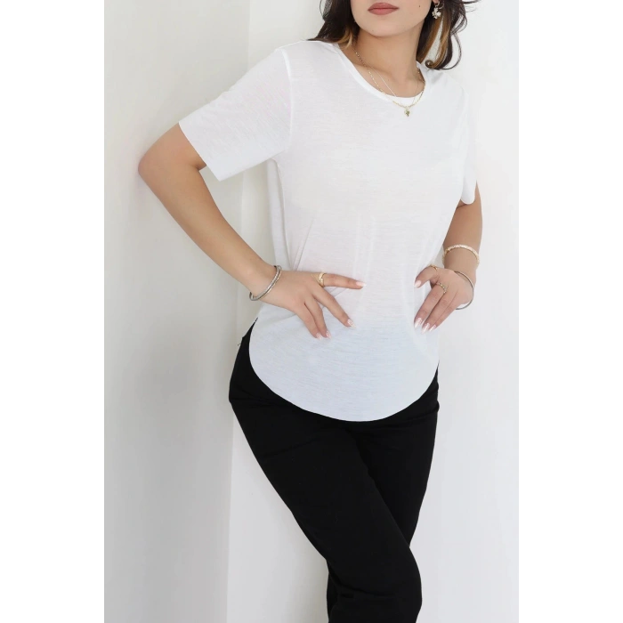 Pamuk Polyester Tişört Ekru - 80714.275.