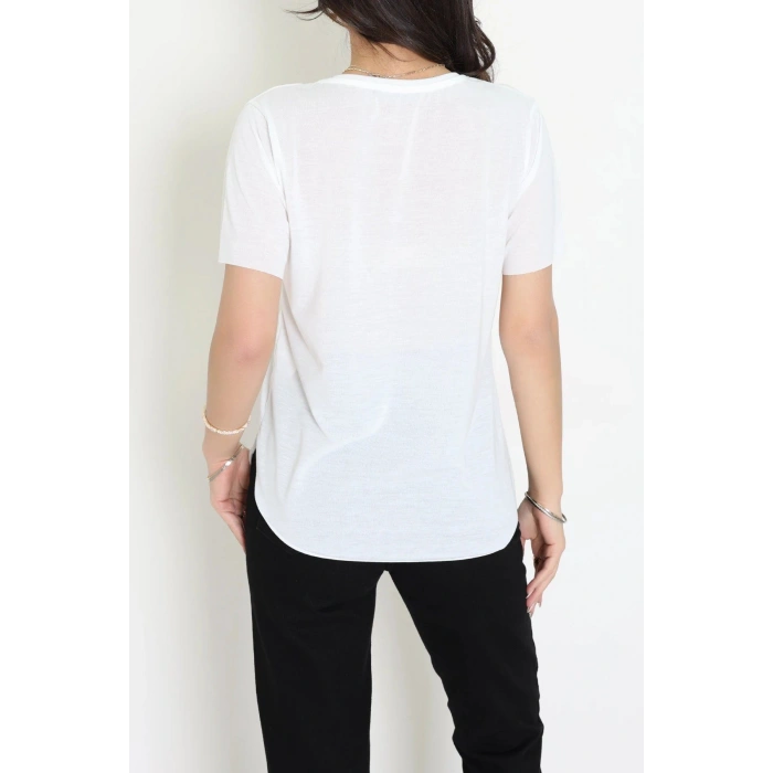 Pamuk Polyester Tişört Ekru - 80714.275.