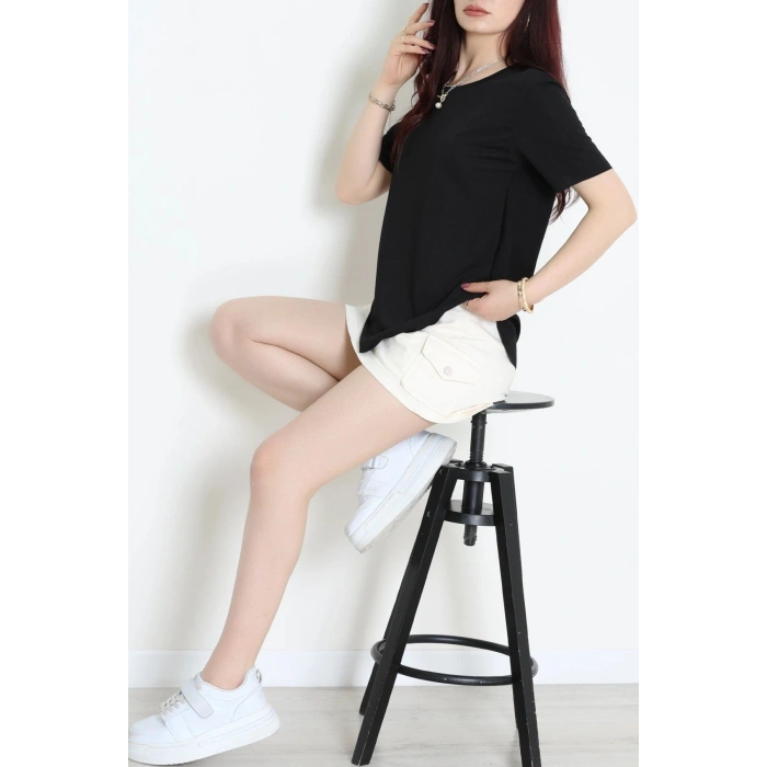 Pamuk Polyester Tişört Siyah - 80714.275.