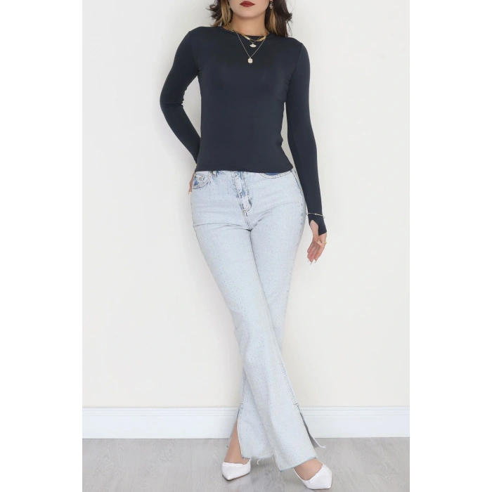 Parmak Geçmeli Viskon Body Antrasit - 40075.599.