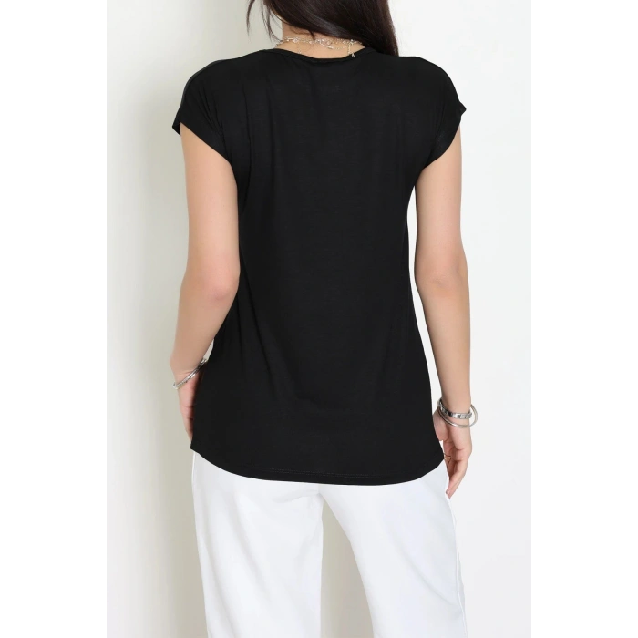 Payet Detaylı Bluz Siyah - 44001.599.