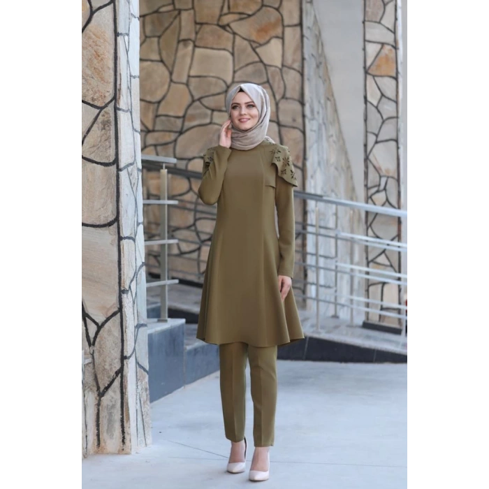 Pelerinli Takım Elbise mc0034 Haki