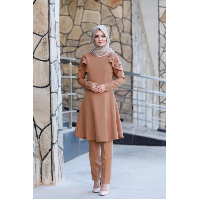 Pelerinli Takım Elbise mc0034 Taba