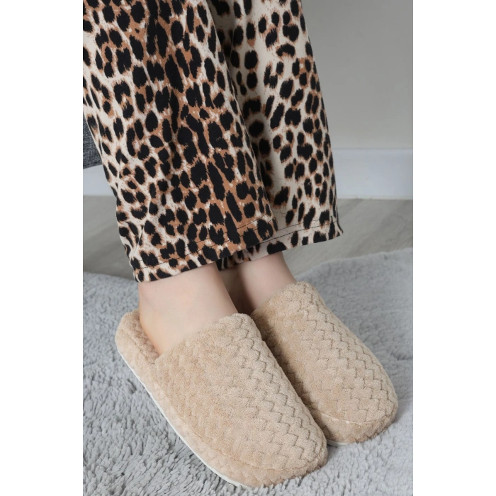 Peluş Ev Terliği Bej - 31475.264.