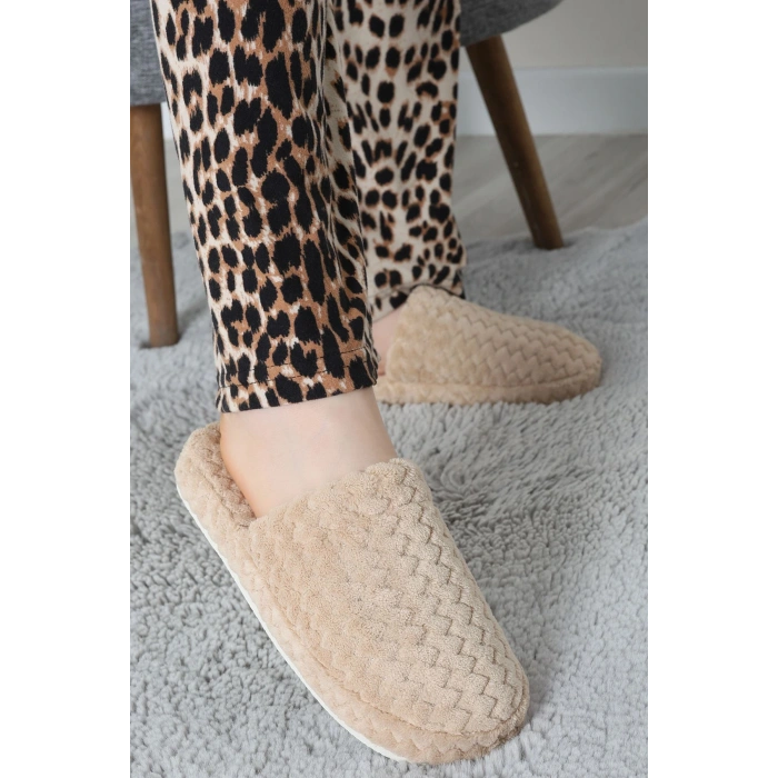 Peluş Ev Terliği Bej - 31475.264.