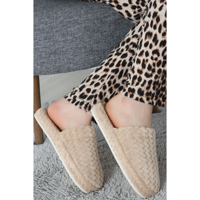 Peluş Ev Terliği Bej - 31475.264.