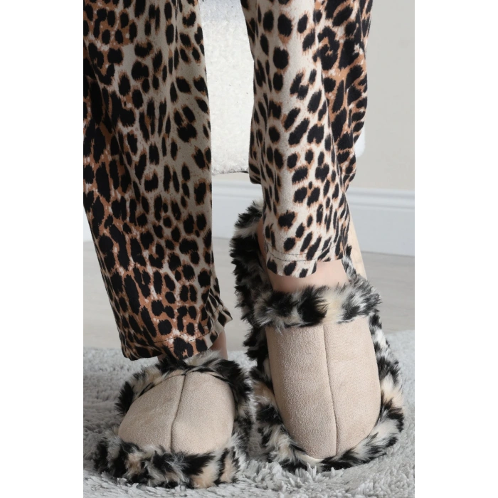 Peluş Ev Terliği Taşleopar - 31626.264.