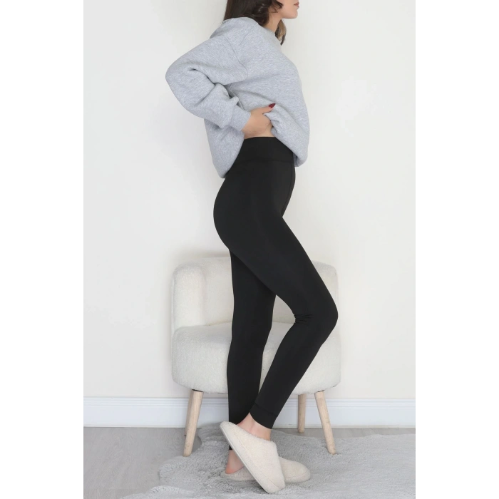 Peluşlu Termal Tayt Siyah - 52043.2070.