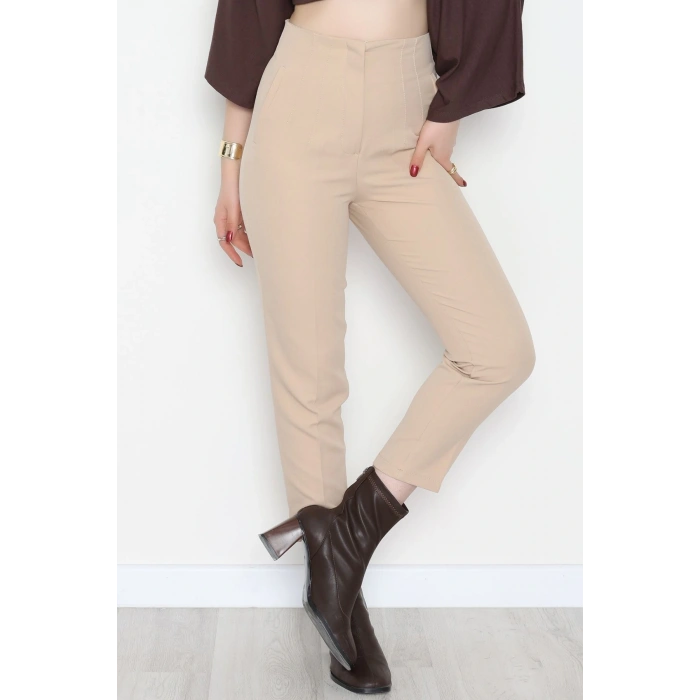 Pensli Havuç Pantolon Bej - 51215.1779.