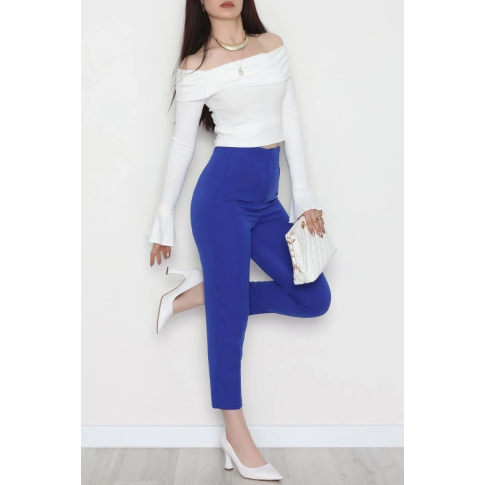 Pensli Havuç Pantolon Saks - 51215.1779.