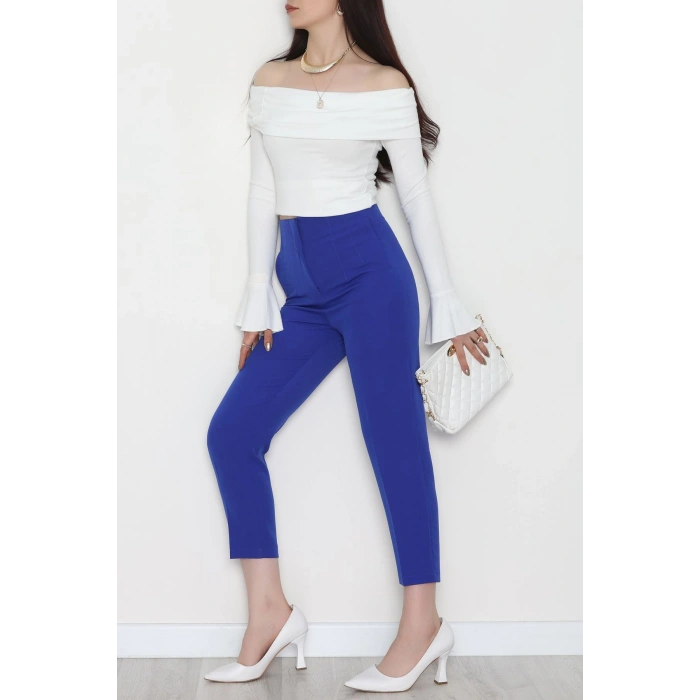 Pensli Havuç Pantolon Saks - 51215.1779.