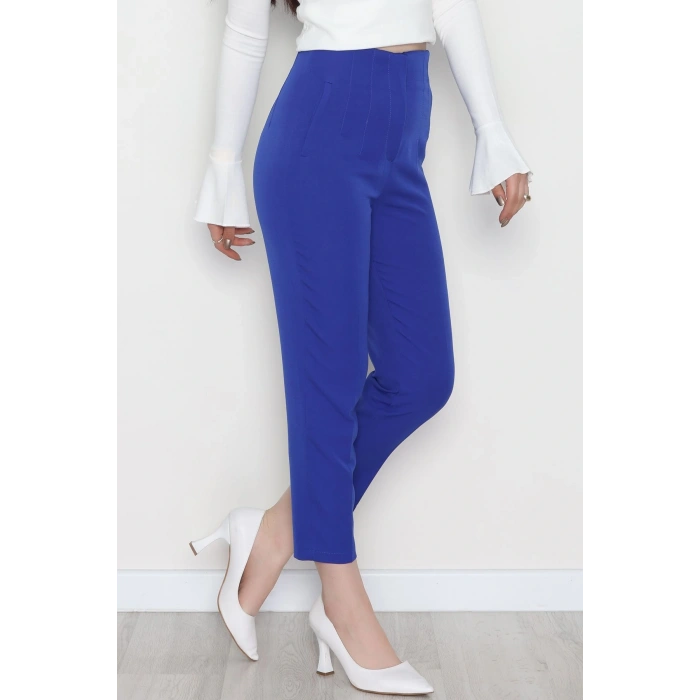 Pensli Havuç Pantolon Saks - 51215.1779.