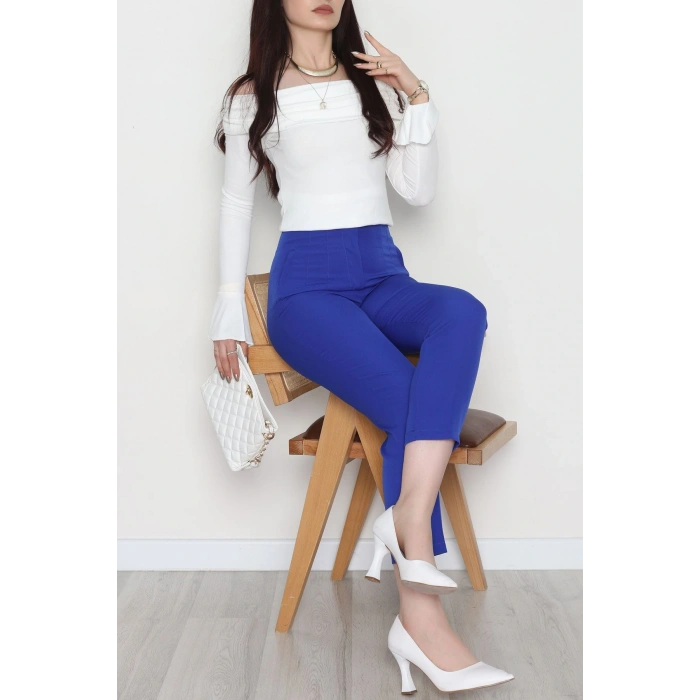 Pensli Havuç Pantolon Saks - 51215.1779.