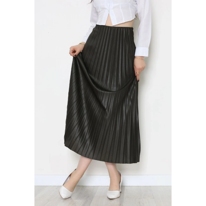 Pileli Etek Haki - 52207.1005.