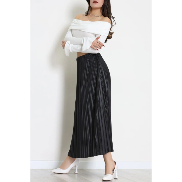 Pileli Etek Siyah - 52207.1005.