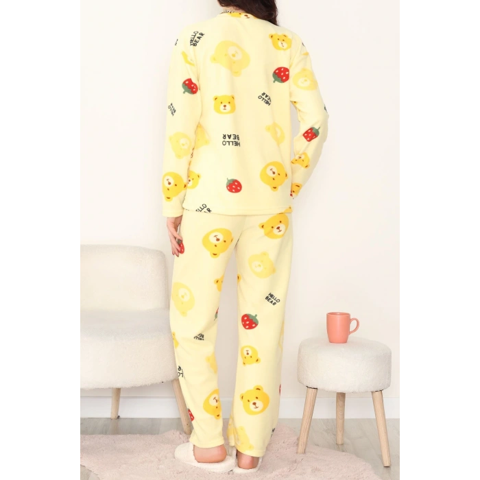 Polar Alt Üst Aynı Pijama Takımı Sarı - 168.1287.