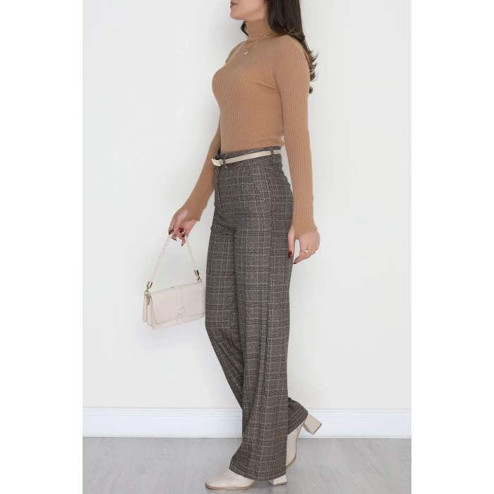 Poliviskon Cepli Bol Paça Pantolon Kahve - 51029.1920.