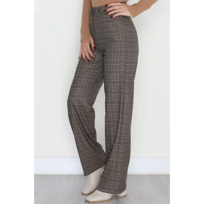 Poliviskon Cepli Bol Paça Pantolon Kahve - 51029.1920.