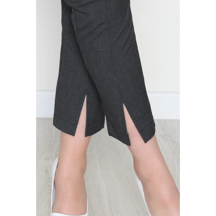 Poliviskon Fermuarlı Pantolon Antrasit - 51080.1779.