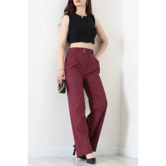 Poliviskon Pantolon Bordo - 7717.1437.