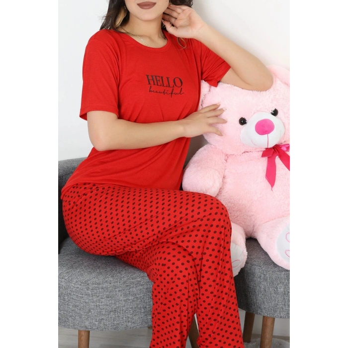 Poliviskon Pijama Takım Kırmızı - 50779.1773.