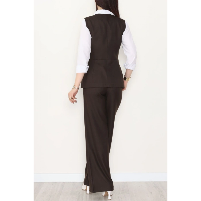 Poliviskon Yelekli Takım Kahve - 9248.424.