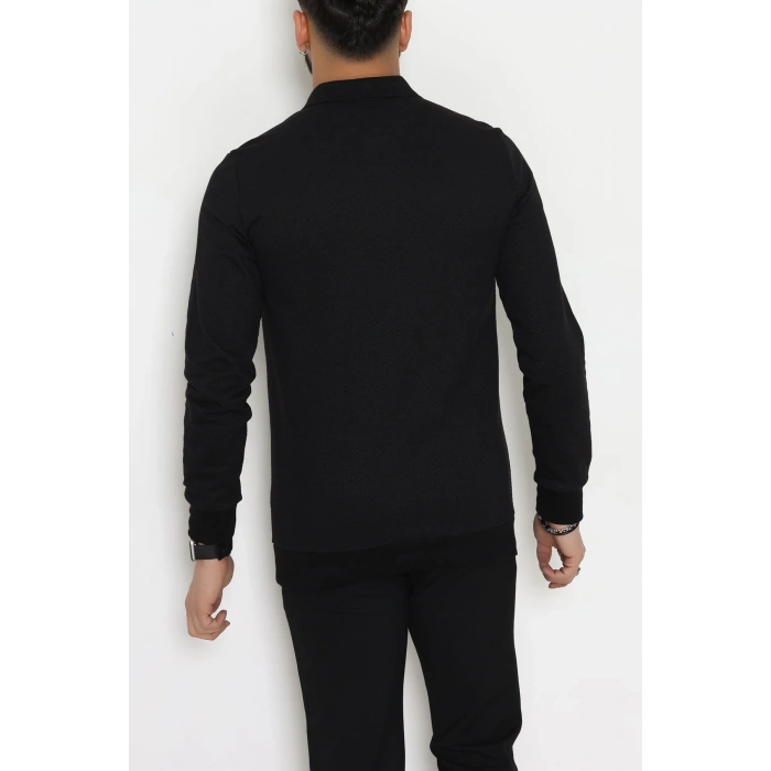 Polo Yaka Erkek Sweat Siyah - 25970.2125.