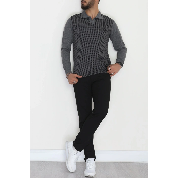 Polo Yaka Erkek Triko Füme - 2570.2052.