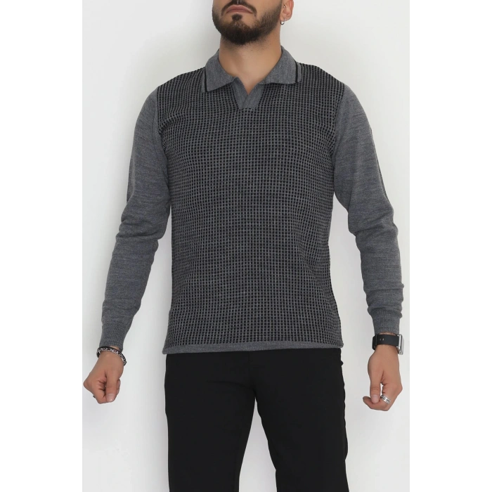 Polo Yaka Erkek Triko Füme - 2570.2052.
