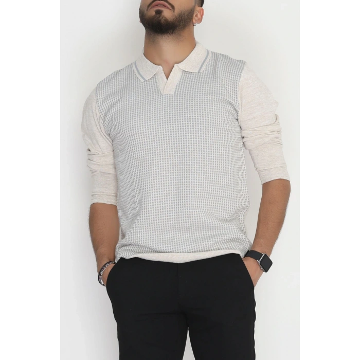 Polo Yaka Erkek Triko Taş - 2570.2052.