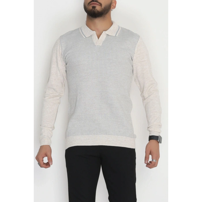 Polo Yaka Erkek Triko Taş - 2570.2052.