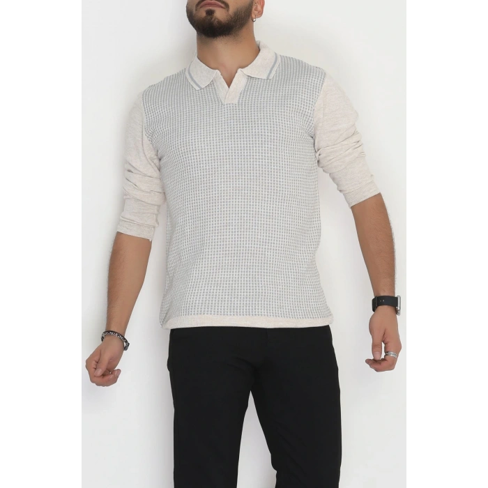 Polo Yaka Erkek Triko Taş - 2570.2052.