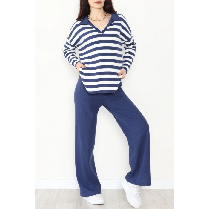 Polo Yaka Raporlu İnterlok Takım Lacibeyaz - 42738.1567.