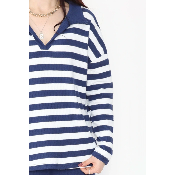 Polo Yaka Raporlu İnterlok Takım Lacibeyaz - 42738.1567.