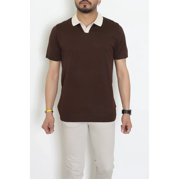 Polo Yaka Triko Tişört Kahve - 71597.2167.