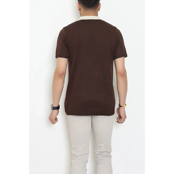 Polo Yaka Triko Tişört Kahve - 71597.2167.