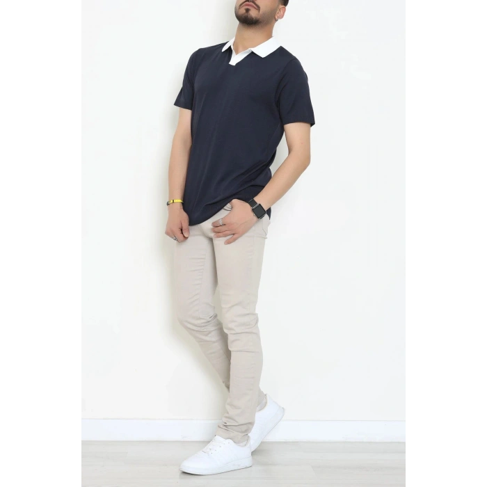 Polo Yaka Triko Tişört Lacivert - 71597.2167.