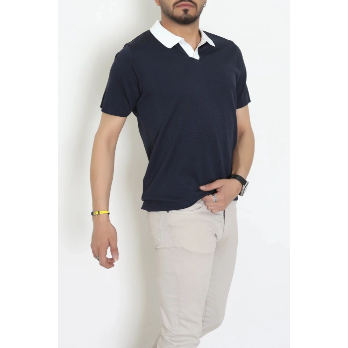 Polo Yaka Triko Tişört Lacivert - 71597.2167.