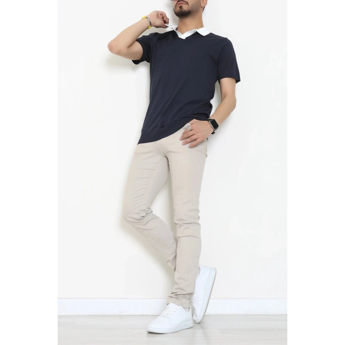 Polo Yaka Triko Tişört Lacivert - 71597.2167.