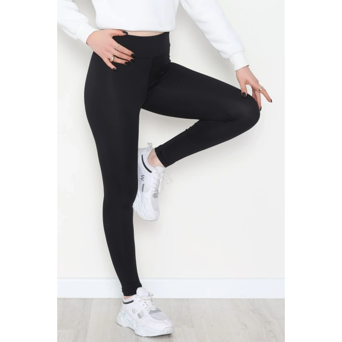 Polyamid Kumaş Tayt Siyah - 42744.1871.