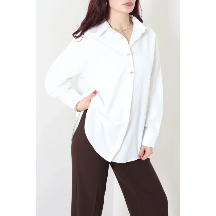Poplin Gömlek Beyaz - 71161.1934.